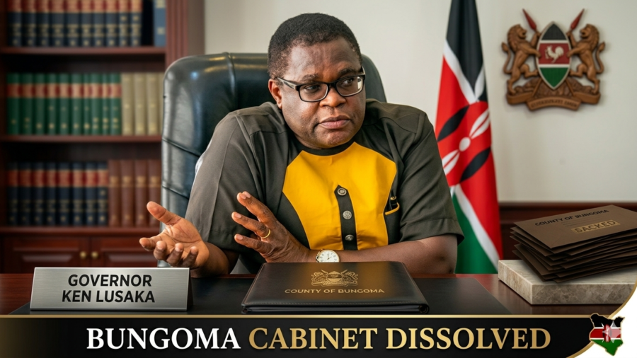 Governor Lusaka Fires Entire Cabinet as Bungoma Impeachment War Explodes