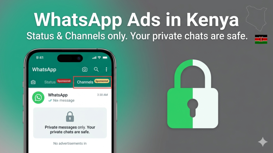 WhatsApp Now Shows Ads in Kenya – But Your Private Chats Are Safe