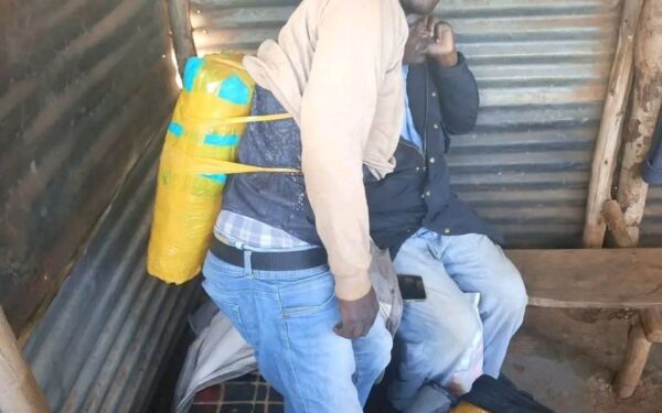 Police Seize KSh 417k Bhang Strapped to Smuggler at Suo Roadblock