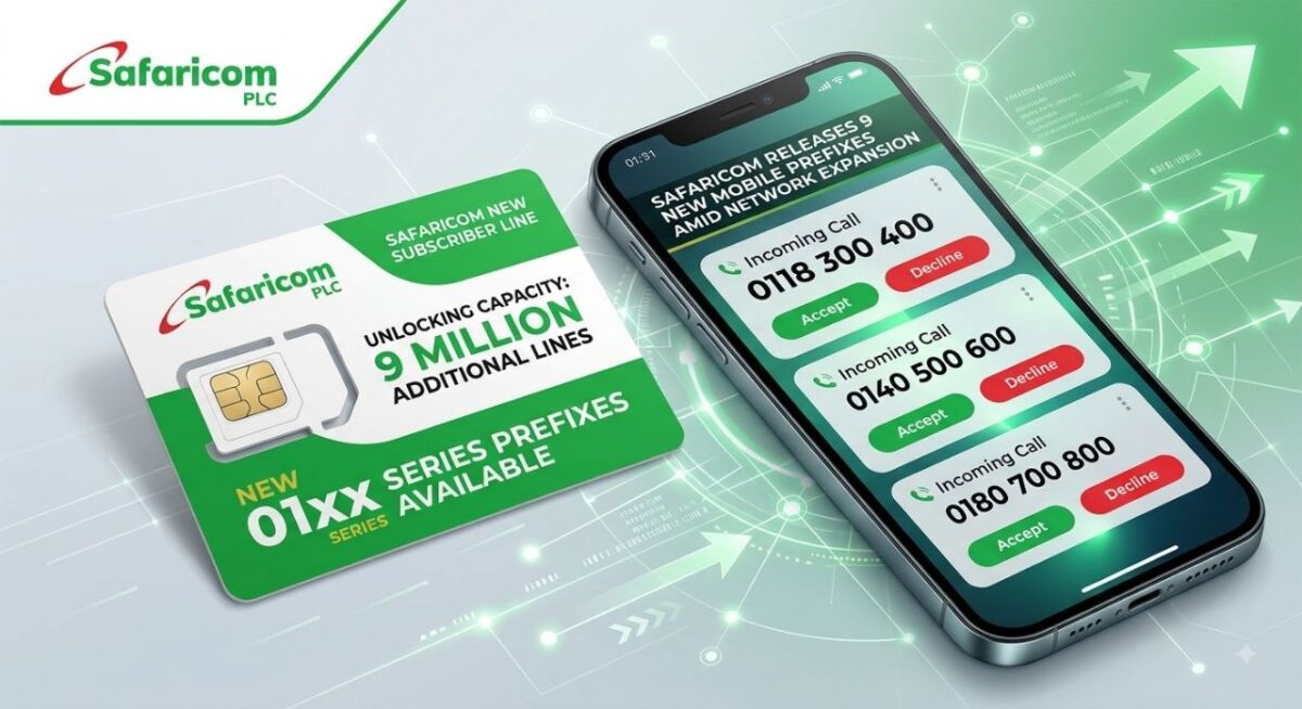Safaricom Releases 9 New Mobile Prefixes Amid Network Expansion