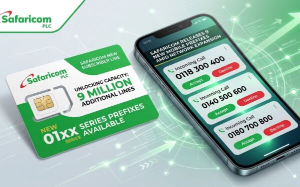 Safaricom Releases 9 New Mobile Prefixes Amid Network Expansion
